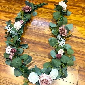 6ft Garland made with Ling flowers